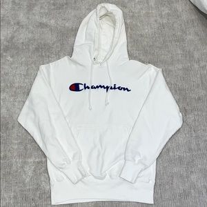 Brand new white champion hoodie